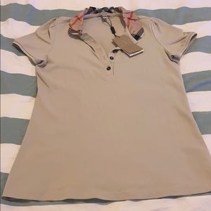 Burberry collard shirt